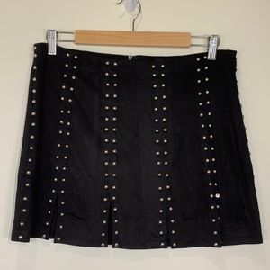 Forever 21 Black Suede Mini Skirt